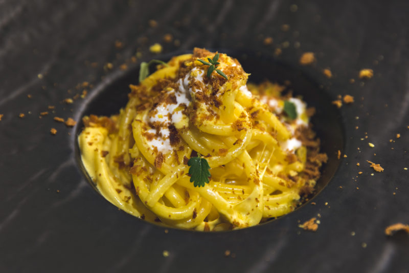 ricette per il pranzo di pasqua-PICI ZAFFERANO E BOTTARGA