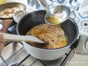 Risotto all' arancia con gamberetti, timo e mascarpone - ilbuonoeilbello